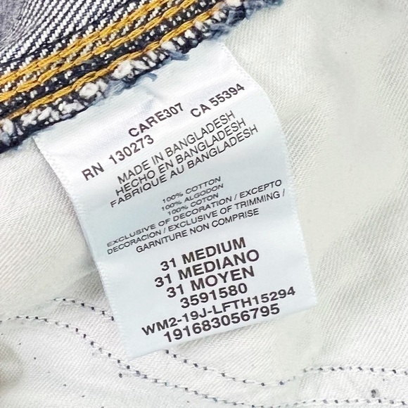 NWT Lee Modern Vintage Madewell High Rise Dungaree Shorts In KC Blues - Picture 8 of 9